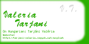 valeria tarjani business card